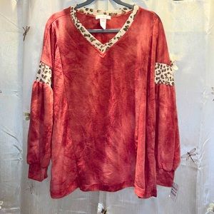 NWOT Long-Sleeve top from Lovely J. Size 1XL